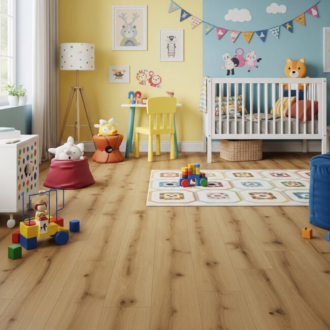 podlaha v dětském pokoji