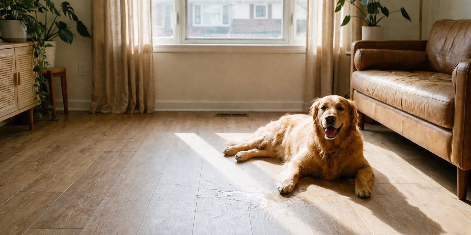 podlaha-a-pes Podlaha v domácnosti se psem